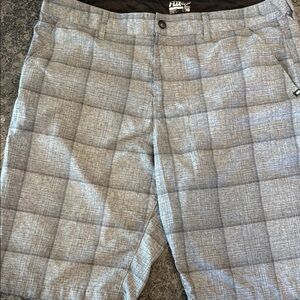 Fox Gray Flat Front Shorts Casual Style